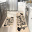 Tapis de cuisine beige