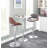 Betuel Swivel Upholstered Adjustable Height Counter Stool with Metal Frame
