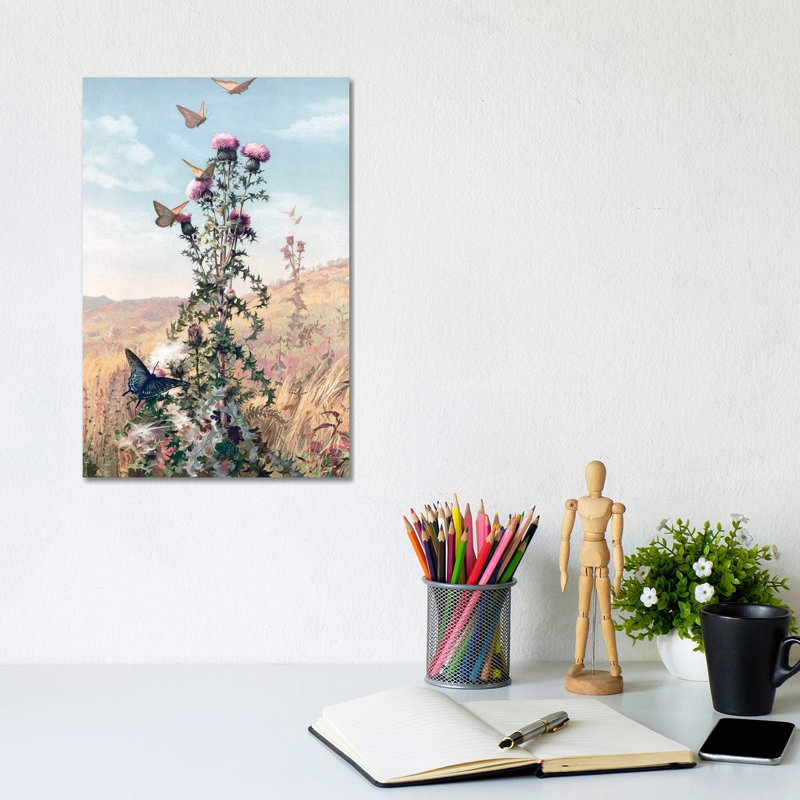 Meadow Butterflies by Stellar Design Studio - Gallery-Wrapped Canvas Giclée on Canvas, 20.32 cm H x 30.48 cm W, Canvas