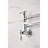 Pot Filler Faucet For Wall Mount, Folding Design With Arm, Double Handles Steady Water Supply, Brass, Surface Mount Faucet, And To Smooth Flow, Finish-241978123
