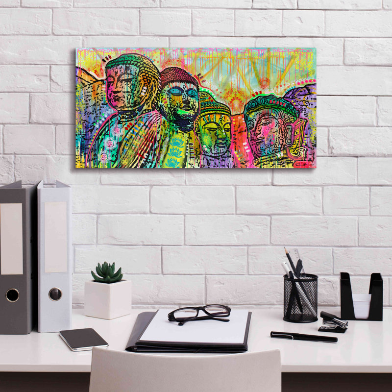 «Mt Peacemore» par Dean Russo, art mural sur toile, H 12 po x l 24 po x P 0,75 po