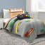 Racing Cars Reversible Oversized Comforter Grey/Orange 5Pc Set Full/Queen-74778142-119813796