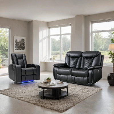 Ilkeston 2 Piece Reclining Living Room Set (Recliner & Loveseat)