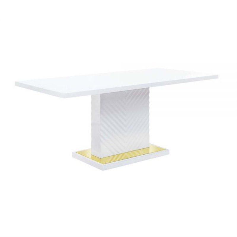 Table de salle à manger Gaines, Blanc