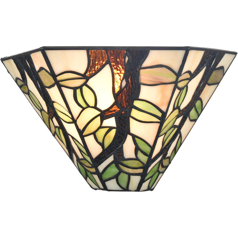 Applique murale en verre coloré style Tiffany