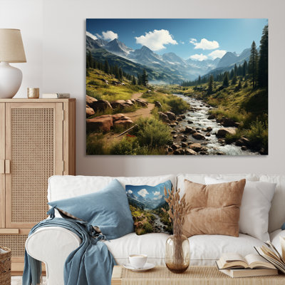 «USA Rocky Mountain National Park River II», reproduction d'art sur toile