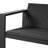 Caputo 84" Aluminum Patio Sofa with Light Gray Cushions