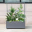 Pot à fleurs avec roulettes 46 po x 66 po x 21 po Corten-1807272951