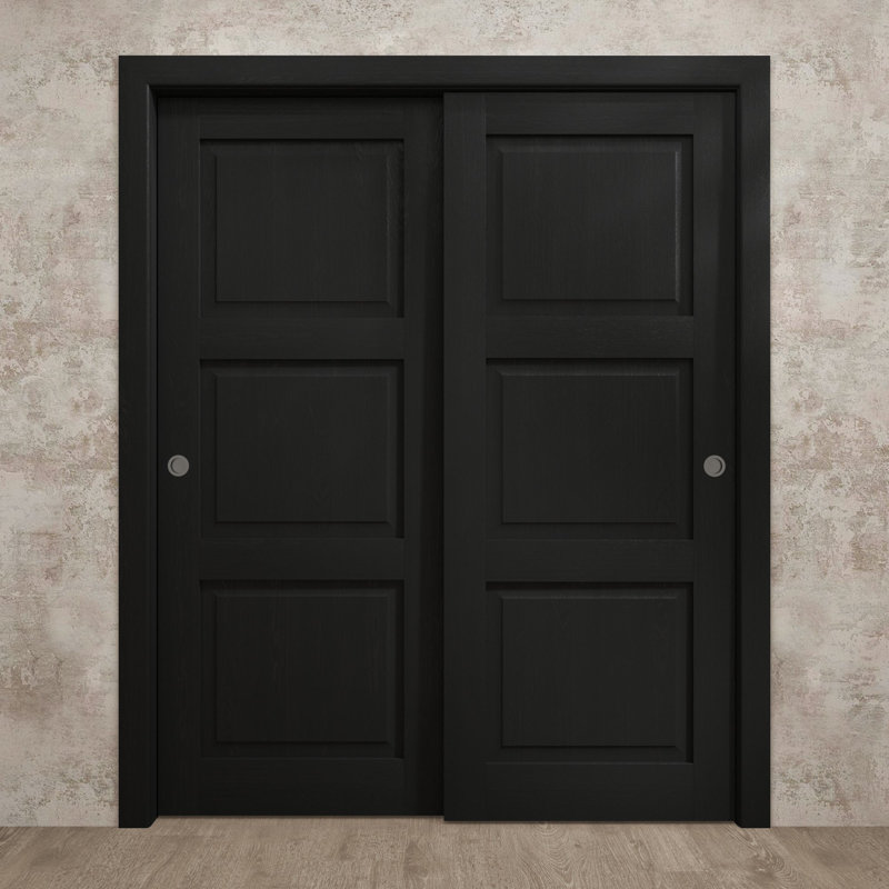 Portes coulissantes pour garde-robe coulissantes | Ego 5010 | Ensemble de quincaillerie Rails | Portes de garde-robe de chambre en bois massif