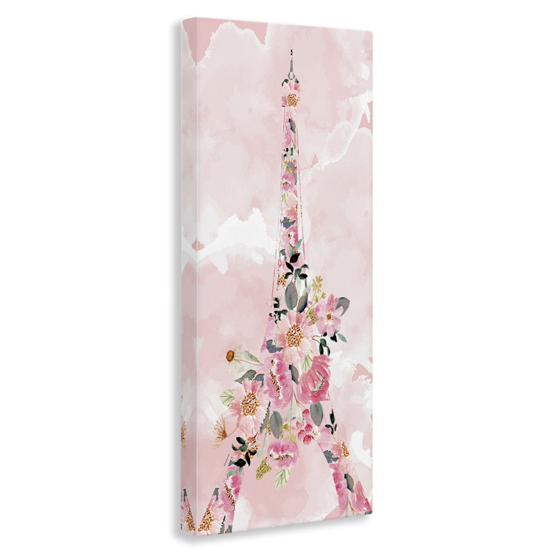 Art floral sur toile tendue XXL par Jean Allen, H 24 po x l 10 po