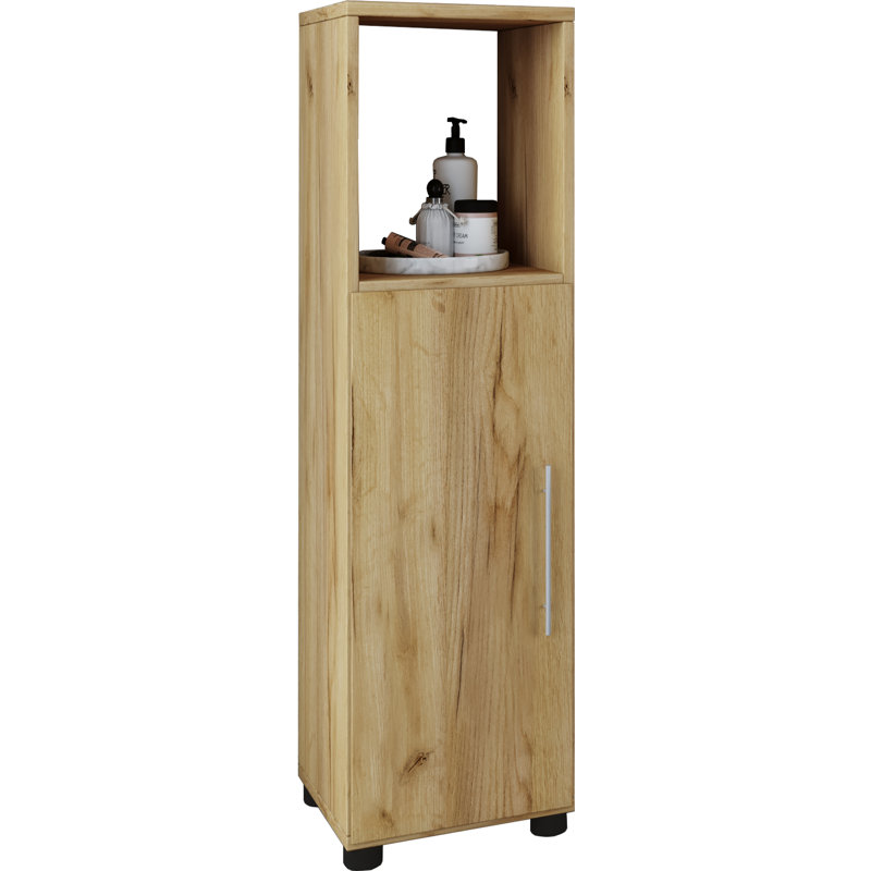 Aubrianah Bathroom Cabinet, Honey oak