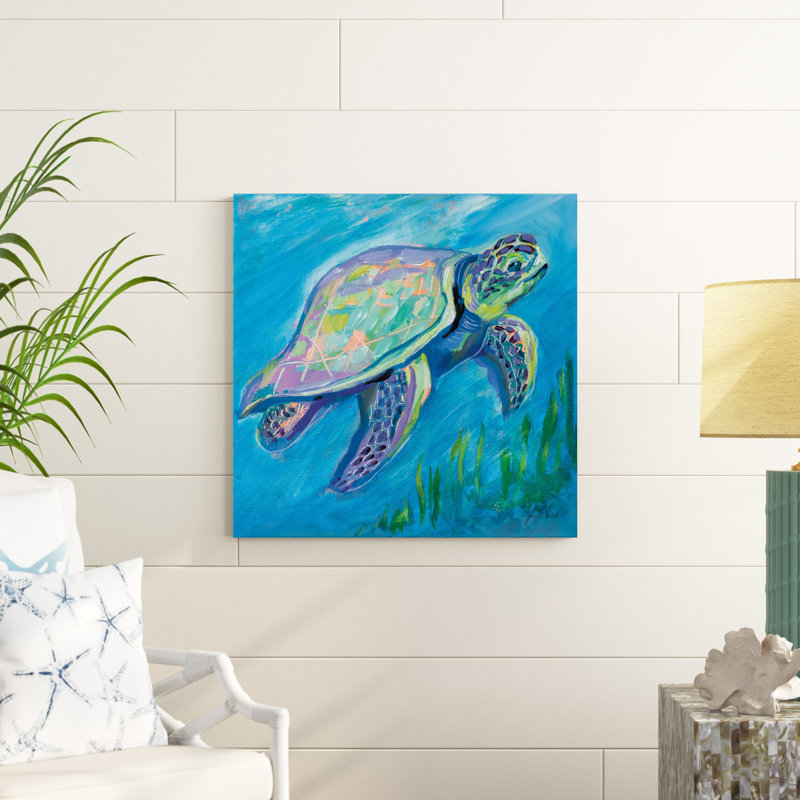 Tortue de mer, H 30 po x l 30 po x P 1,25 po