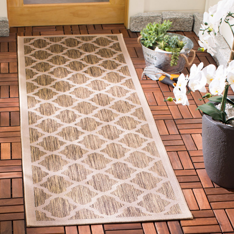Herefordshire Performance Geometric Indoor/Outdoor Area Rug, Runner 2'3" x 10'