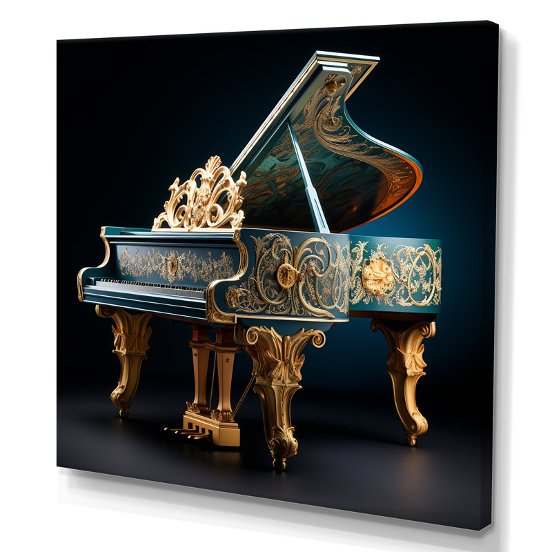 «Baroque Piano Brilliance I» sur toile, Toile tendue, 30" H x 30" W