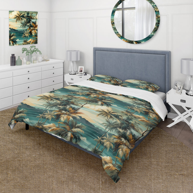 Ensemble de housse de couette Abinadi, Housse de couette pour très grand lit et 2 très