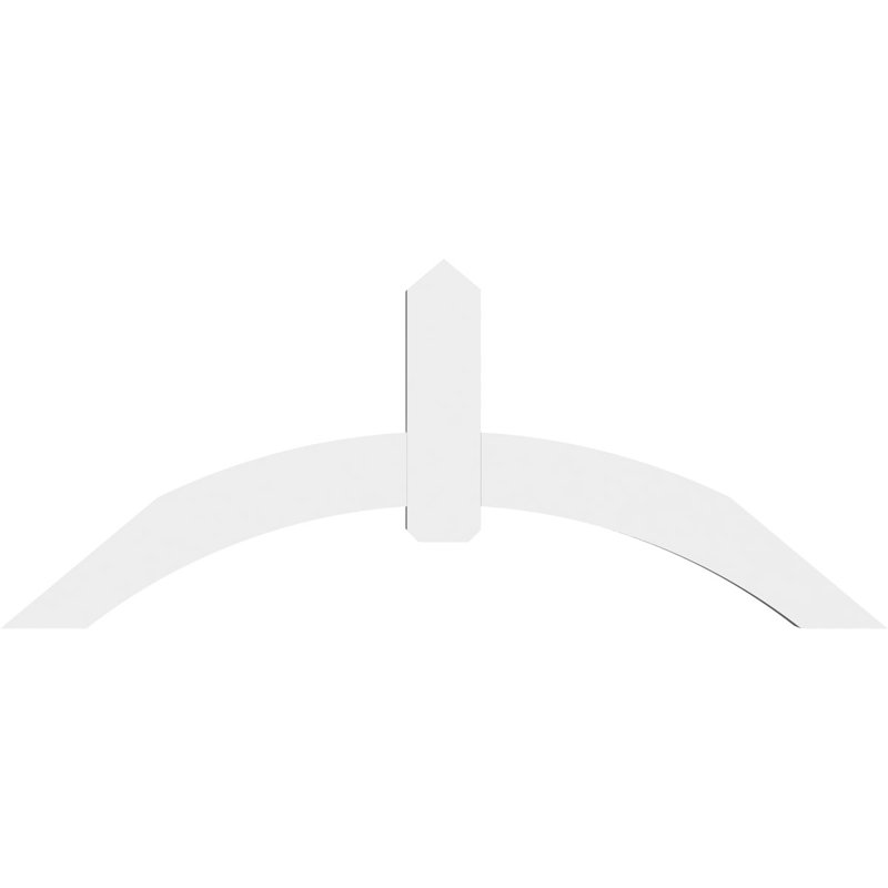 Support pour pignon en PVC Archdale, H 30 po x l 72 po (pas: 10/12), P 4 po x F 6 po