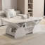 Table basse de coin arrondie avec tablettes ouvertes-60997058