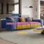 Canapé modulaire en velours brun-2127420672-2127420674