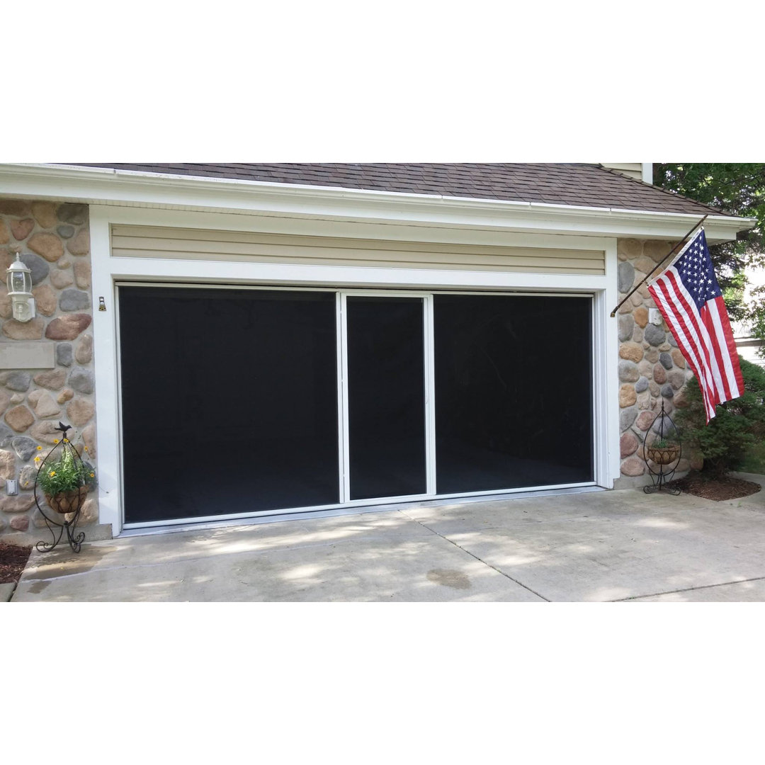 Garage Door Screen with Passage Door (7'H Tall Units) Lifestyle Screens The Most Versatile Garage Screen On The Planet 