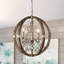 Luminaire suspendu cage 4 lumières Lusteria