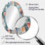 Décoration murale bleue abstraite de formes II - Miroir mural ovale bleu-801006750