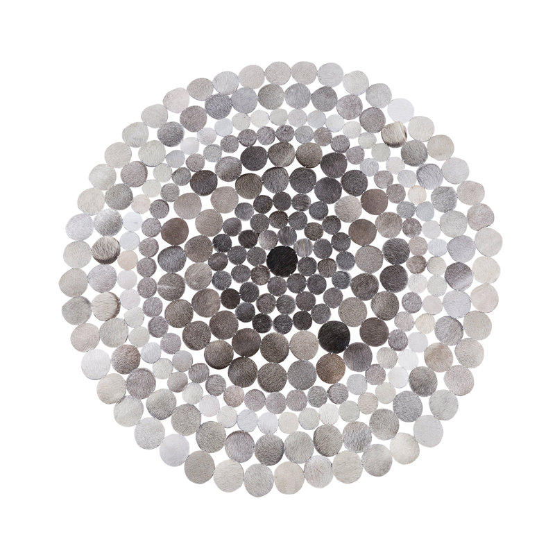 Round Tom Polka Dots Hand Woven 140cm X 140cm Area Rug