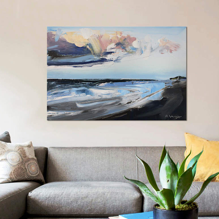 'Outer Bank Clouds NC' by David Shingler Print on Wrapped Canvas