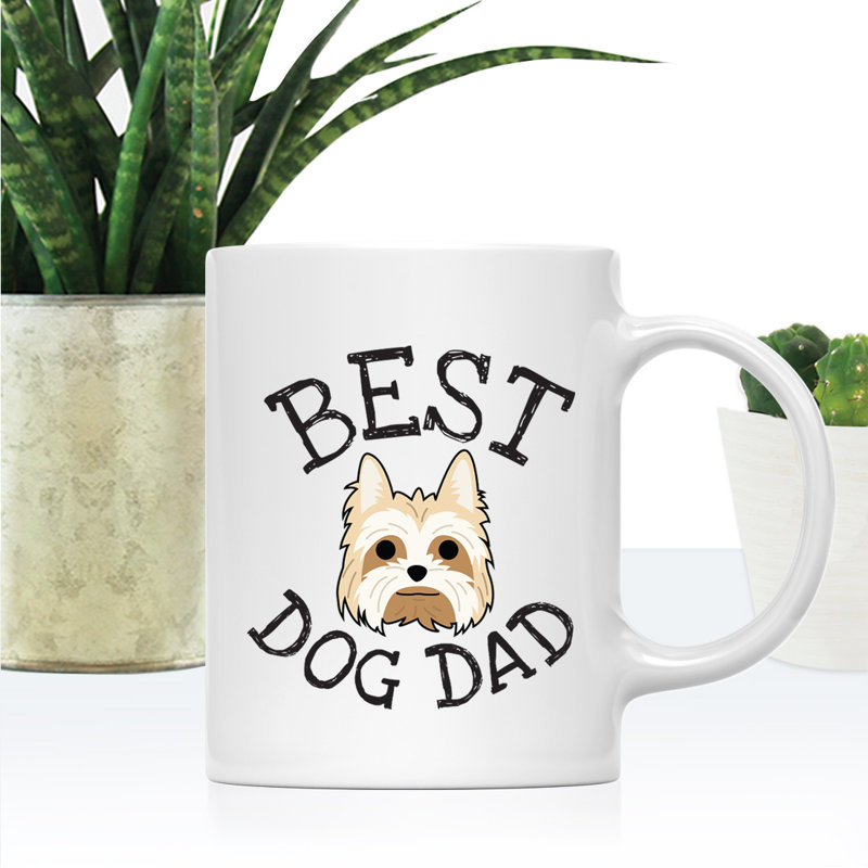 Tasse à café Best Dog Dad, Yorkshire Terrier