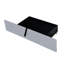 Grand lit plateforme tapissier en velours