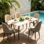 5 Piece Dining Table Set For 4, Modern 120cm Rectangle Marble Dining Table And Leather Dining Chairs 4, Kitchen Table And Chairs For 4, For Kitchen Dining Room-132790208-132790209