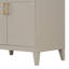Meuble-lavabo moderne Yelton de 76 cm de large en bois avec lavabo en céramique, rangement à fermeture douce et tablette réglable pour salle de bain-134907692