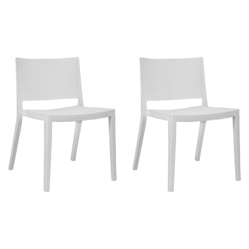 Chaise d'appoint Burrus, Blanc