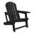 Outdoor Poly 3-Piece Set Adirondack Chair With Ottoman And Side Table-118433070