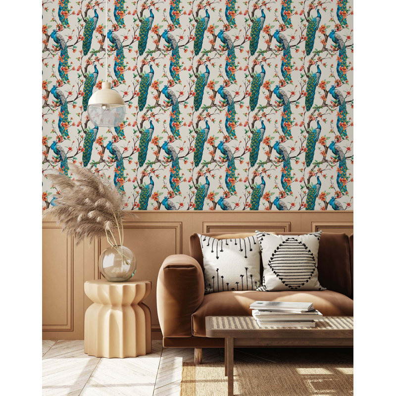 Veliandi 7m x 75cm Wallpaper Roll, Beige