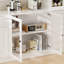 71'' Kitchen Pantry With Bookcases, Farmhouse Wall Unit Tv Stand For Tvs Up To 75"-921111642