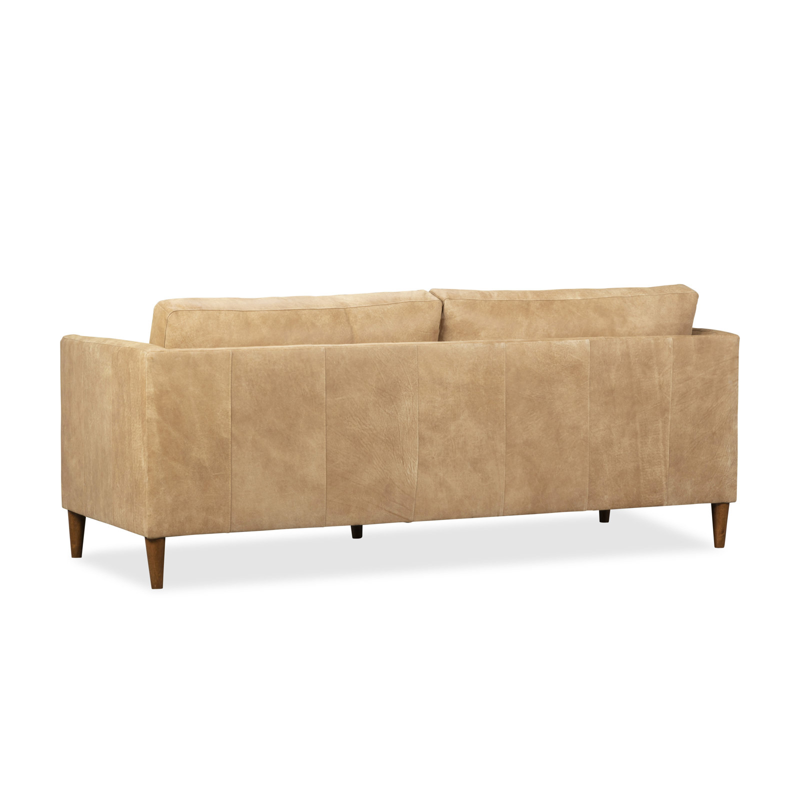 Clifford 87" Genuine Leather Custom Sofa, Stallone Aztec Sunrise