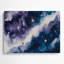 Art mural bleu en métal Space Cassiopeia