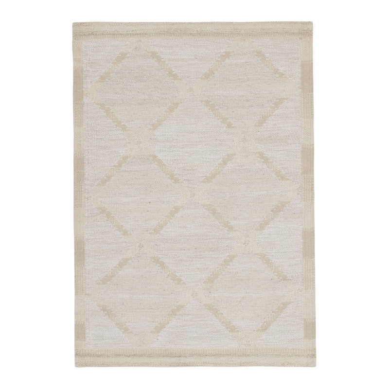 Scandinavian Wool Geometric Area Rug, Rectangle 12' x 15'