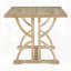 Ensemble de table de salle à manger 6 pièces avec pieds uniques, 4 chaises rembourrées et 1 banc pour une salle à manger élégante