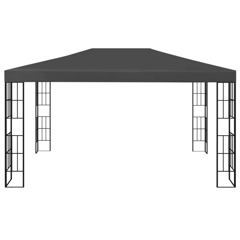 Ertan 3m x 4m Steel Patio Gazebo, Anthracite