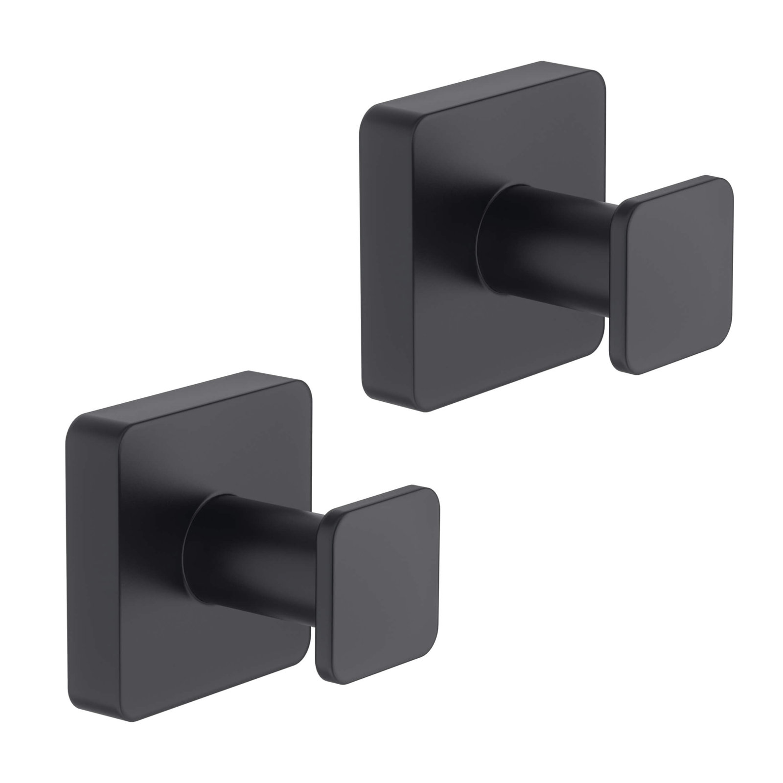 Blaze Single Wall-Mounted Robe Hook, Matte Black