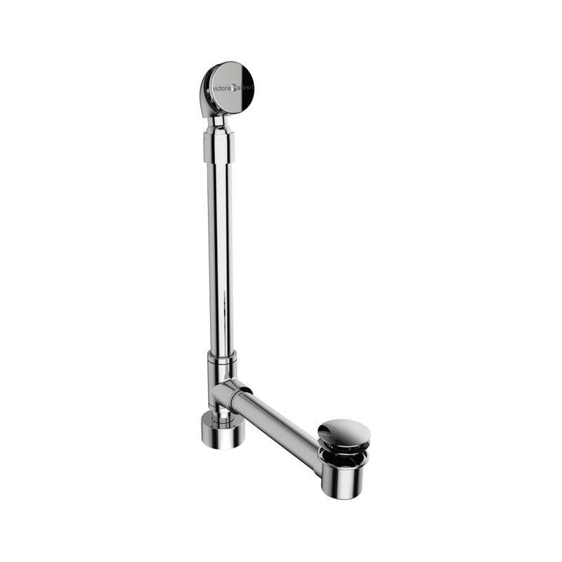 Victoria + Albert Freestanding Bathtub Drain For Above-Floor Installation Box, Polished Chrome