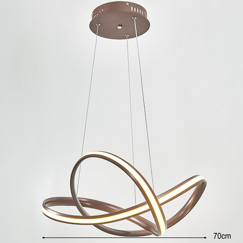 1 - Light Natural LED Chandelier Pendant