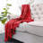  Flannel Fleece Pom Pom Blanket-861812499-861812502