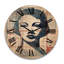 Horloge murale en bois massif Iziah-264408517