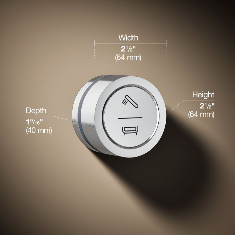 DTV Mode Wall-Mount Bath/Shower Digital Interface, Polished Chrome