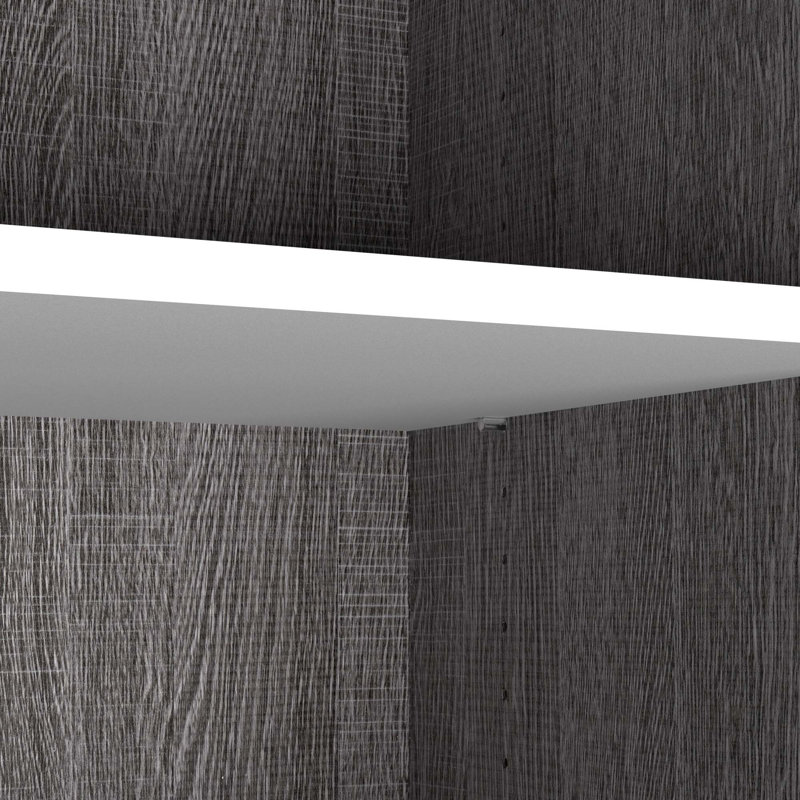 Arthor 25'' Closet System, Bark Gray/White