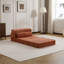 Canapé à compression Mahjong, canapé-lit convertible au sol, canapé modulaire modulaire désossé Diy, aucun assemblage requis, tissu polaire circulaire, canapé simple surdimensionné avec 1 coussin, orange-634746875