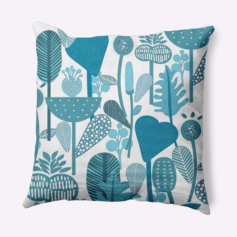 Coussin Forest, Bleu Explorer, 16 po x 16 po