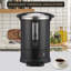 Coffee Urn - Distributeur de boissons chaudes de 18 L pour la restauration, percolateur à double paroi en acier inoxydable, robinet sans jauge avec jauge d'eau, ramasse-gouttes et lumières chaudes (noir)-123266727